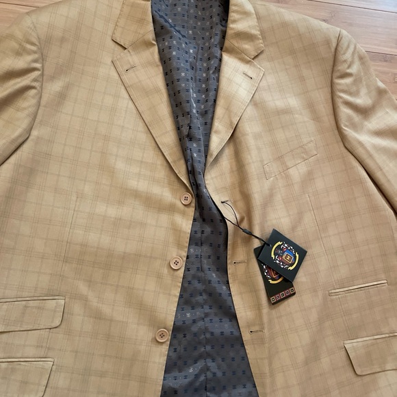 Mecca Sport Coat Suit Jacket Blazer 2 pocket Front 3 Pocket Inside Size 52 - Picture 2 of 16